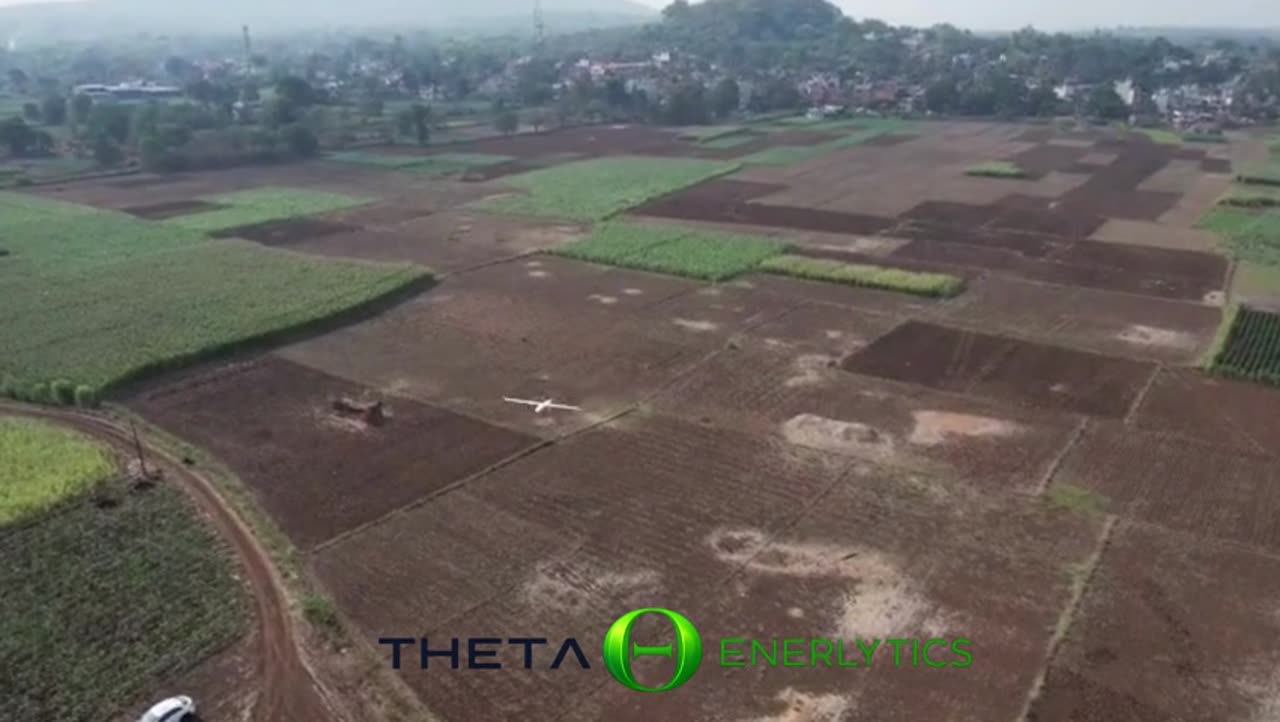 Theta Falcon VTOL drone in flight