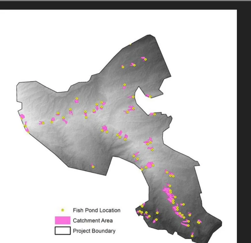 Geo-referenced parcel and catchment mapping from a rural survey deployment